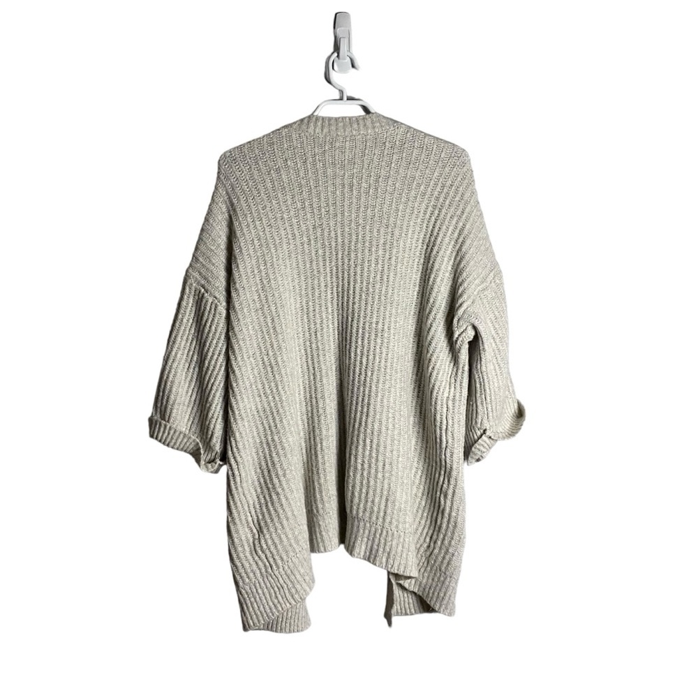 Kaffe Women's Light Gray Open Front Knit Cardigan - Picture 8 of 9